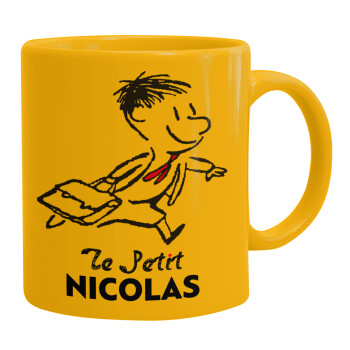 Le Petit Nicolas, Ceramic coffee mug yellow, 330ml (1pcs)