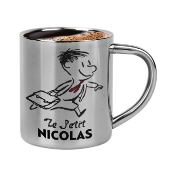 Le Petit Nicolas, Double-wall metal cup for espresso (220ml)