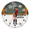 Wooden wall clock (20cm)