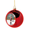 Christmas tree ball Red 8cm