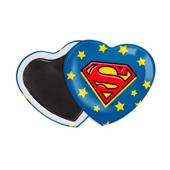 Superman Blue, Μαγνητάκι καρδιά (57x52mm)