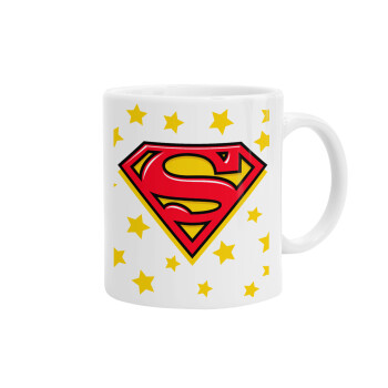 Superman Blue, Ceramic coffee mug, 330ml (1pcs)
