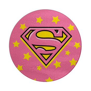Superman Pink, Επιφάνεια κοπής γυάλινη στρογγυλή (30cm)