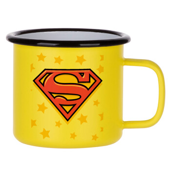 Superman Pink, Metallic enamel MATT Yellow cup 360ml