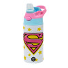 Children's hot water bottle, stainless steel, with safety straw, Pink/BlueCiel (360ml) BPA FREE