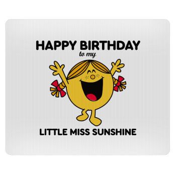 Happy Birthday miss sunshine, Mousepad ορθογώνιο 23x19cm