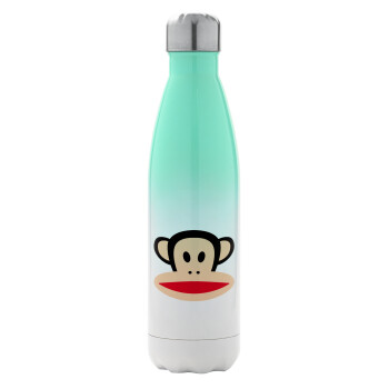 Monkey, Metal mug thermos Green/White (Stainless steel), double wall, 500ml