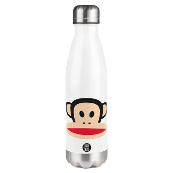 Monkey, Metal mug thermos White (Stainless steel), double wall, 500ml