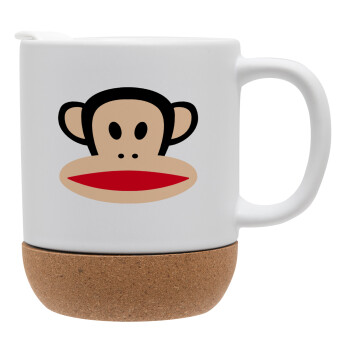 Monkey, Ceramic coffee mug Cork (MAT), 330ml (1pcs)