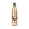 Glitter gold stainless steel thermos bottle, double-walled, 500ml