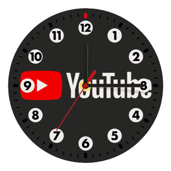 Youtube, Ρολόι τοίχου ξύλινο (20cm)