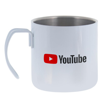 Youtube, Mug Stainless steel double wall 400ml