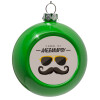 Green Christmas tree ornament bauble 8cm