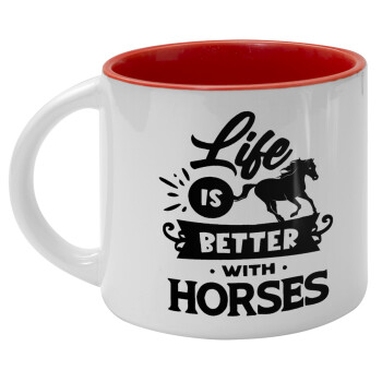 Life is Better with a Horses, Κούπα κεραμική 400ml