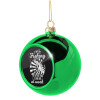 Green Christmas tree ornament ball 8cm