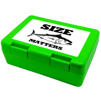Size matters, Children's cookie container GREEN 185x128x65mm (BPA free plastic)