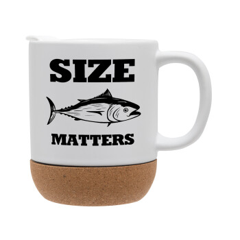 Size matters, Ceramic coffee mug Cork (MAT), 330ml (1pcs)