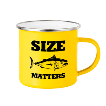 Size matters, Yellow Enamel Metallic Cup 360ml