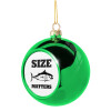 Green Christmas tree ornament ball 8cm