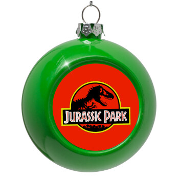 Jurassic park, Green Christmas tree ornament bauble 8cm