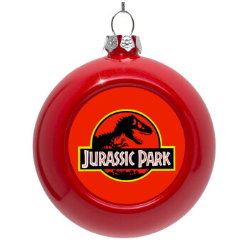 Jurassic park, Στολίδι Χριστουγεννιάτικη μπάλα δένδρου Κόκκινη 8cm