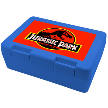 Jurassic park, Children's cookie container BLUE 185x128x65mm (BPA free plastic)