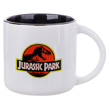 Jurassic park, Κούπα κεραμική 400ml Λευκή/Μαύρη