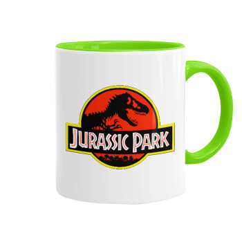 Jurassic park, Mug colored light green, ceramic, 330ml