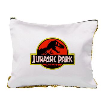 Jurassic park, Sequin Gold Pouch Cosmetic Bag