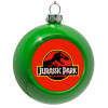 Green Christmas tree ornament bauble 8cm