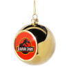 Golden Christmas tree ball ornament 8cm