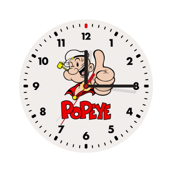 Popeye the sailor man, Wooden wall clock (20cm)