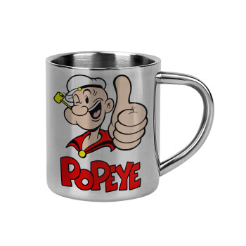 Popeye the sailor man, Mug Stainless steel double wall 300ml