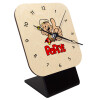 Quartz Table clock in natural wood (10cm)