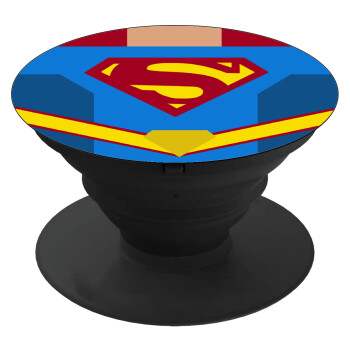 Superman flat, Phone Holders Stand  Μαύρο Βάση Στήριξης Κινητού στο Χέρι