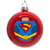 Red Christmas tree ornament bauble 8cm