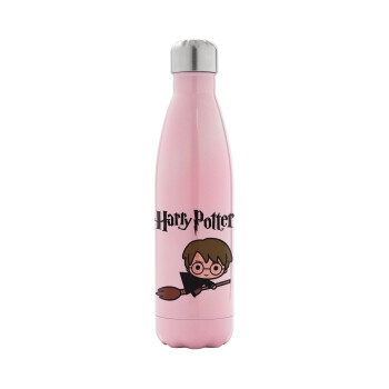 Harry potter kid, Metal mug thermos Pink Iridiscent (Stainless steel), double wall, 500ml