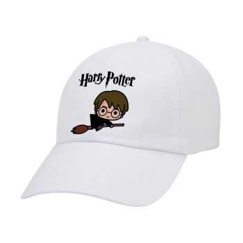 Harry potter kid, Καπέλο Ενηλίκων Baseball Λευκό 5-φύλλο (POLYESTER, ΕΝΗΛΙΚΩΝ, UNISEX, ONE SIZE)
