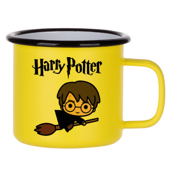 Harry potter kid, Κούπα Μεταλλική εμαγιέ ΜΑΤ Κίτρινη 360ml