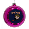 Purple Christmas tree ornament bauble 8cm