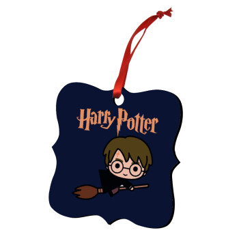 Harry potter kid, Χριστουγεννιάτικο στολίδι polygon ξύλινο 7.5cm