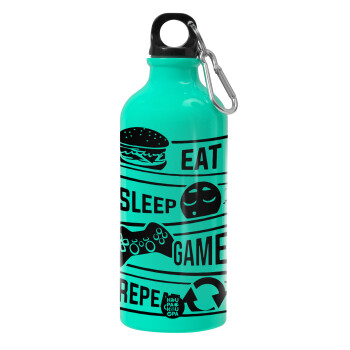 Eat Sleep Game Repeat, Water bottle 600ml