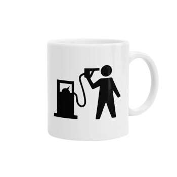 Fuel crisis, Ceramic coffee mug, 330ml (1pcs)