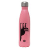 Metal mug thermos Pink Mat (Stainless steel), double wall, 500ml