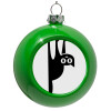 Green Christmas tree ornament bauble 8cm