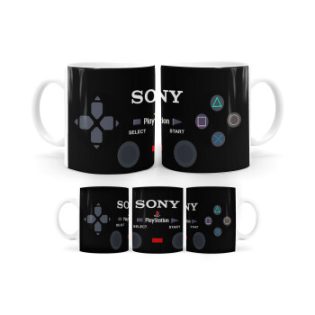 Playstation full wrap, Κούπα, κεραμική, 330ml (1 τεμάχιο)