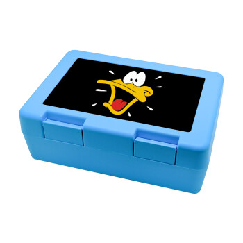 Daffy Duck, Children's cookie container LIGHT BLUE 185x128x65mm (BPA free plastic)
