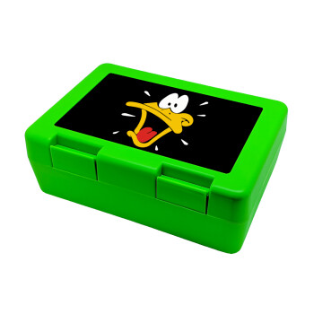Daffy Duck, Children's cookie container GREEN 185x128x65mm (BPA free plastic)