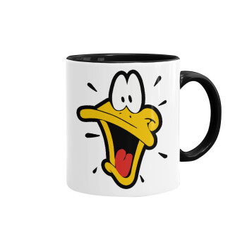 Daffy Duck, Mug colored black, ceramic, 330ml