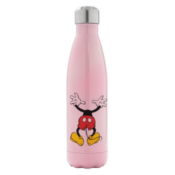 Mickey hide..., Metal mug thermos Pink Iridiscent (Stainless steel), double wall, 500ml
